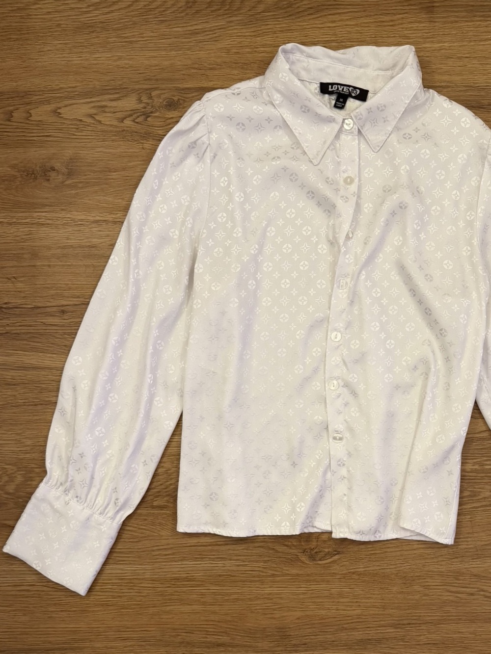 Women's White Button Front Shirt